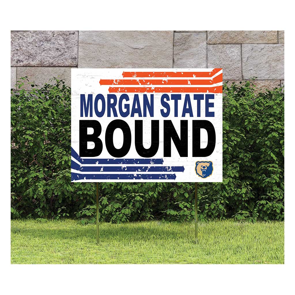 18x24 Lawn Sign Retro School Bound Morgan State Bears