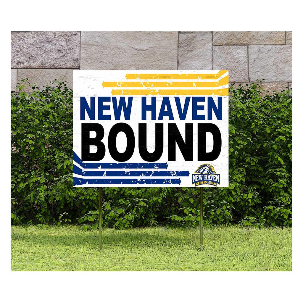 18x24 Lawn Sign Retro School Bound New Haven Chargers