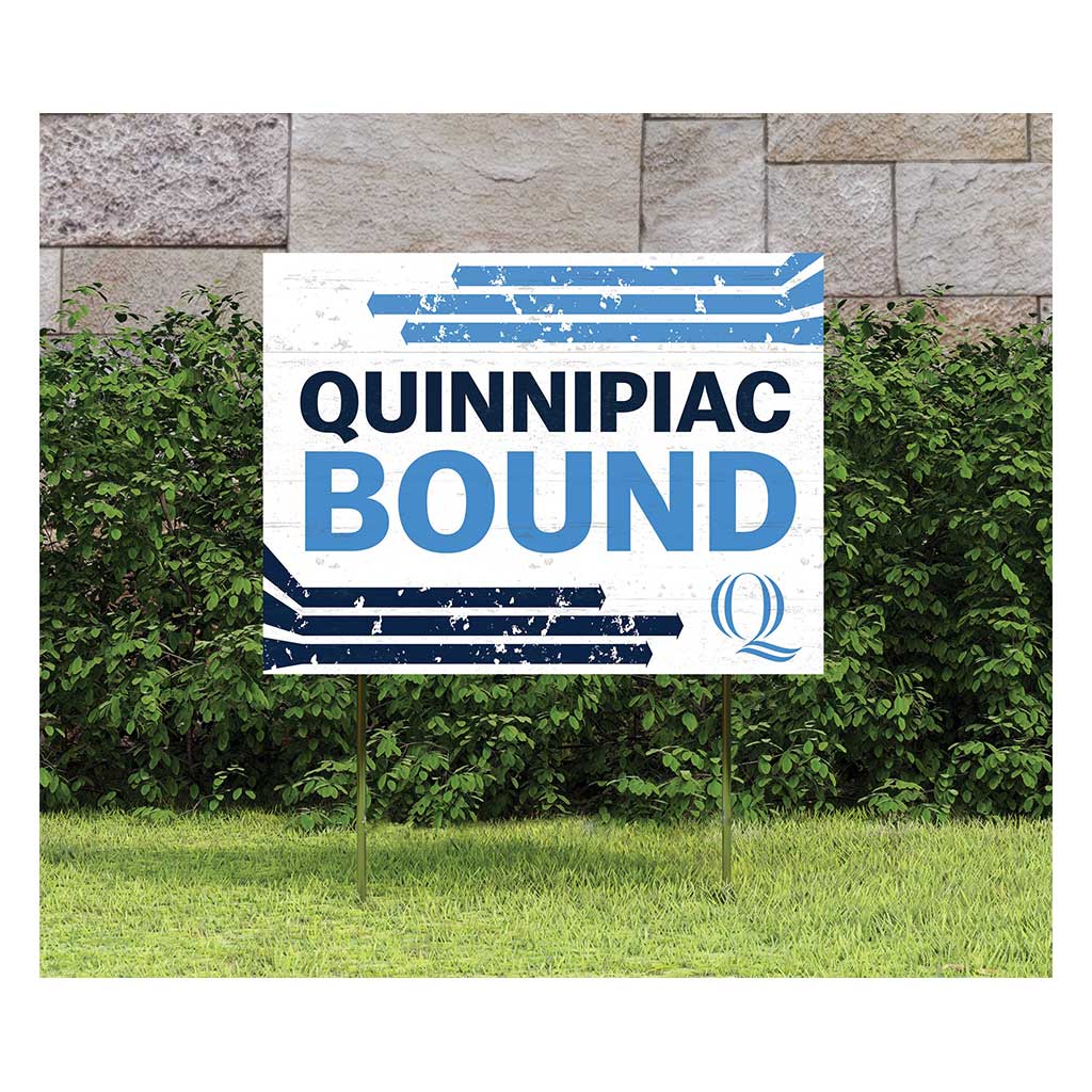 18x24 Lawn Sign Retro School Bound Quinnipiac Bobcats