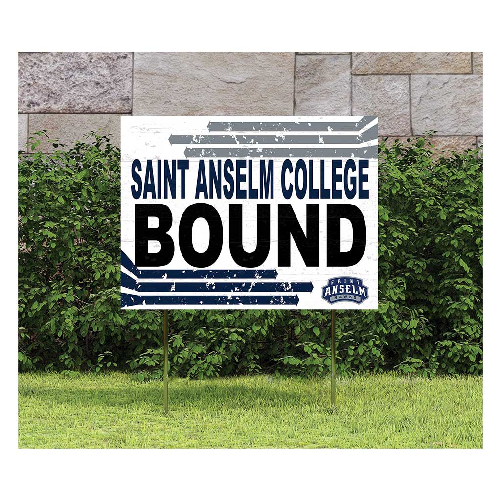 18x24 Lawn Sign Retro School Bound Saint Anselm College Hawks