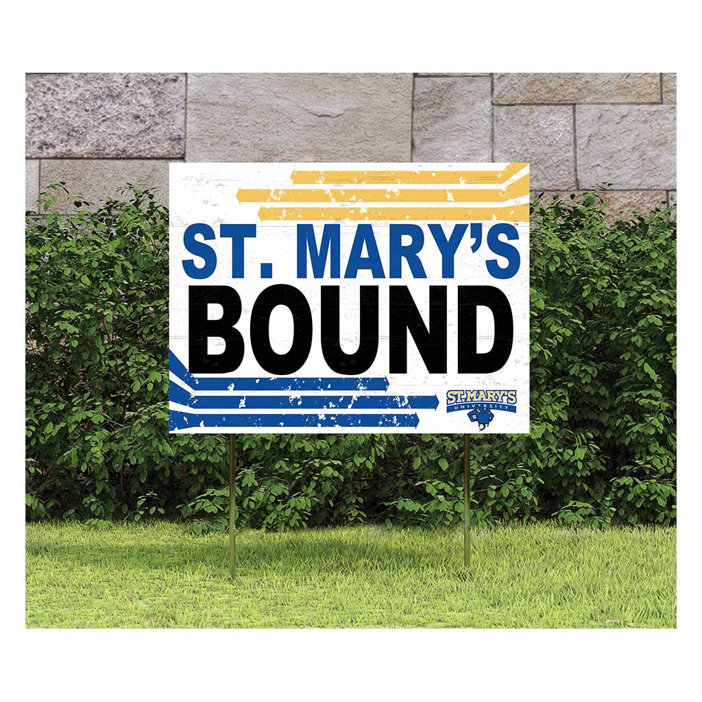 18x24 Lawn Sign Retro School Bound St Mary's San Antonio Rattlers