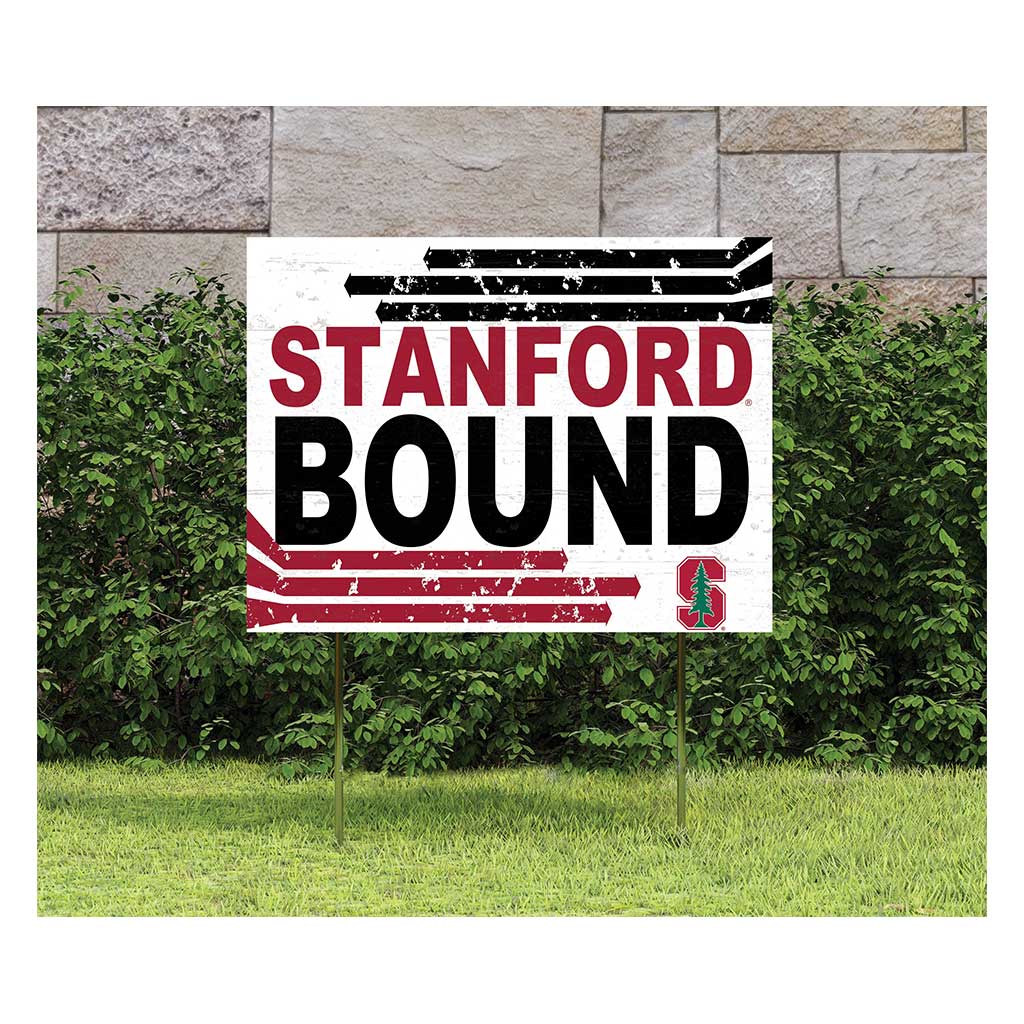 18x24 Lawn Sign Retro School Bound Stanford Cardinal