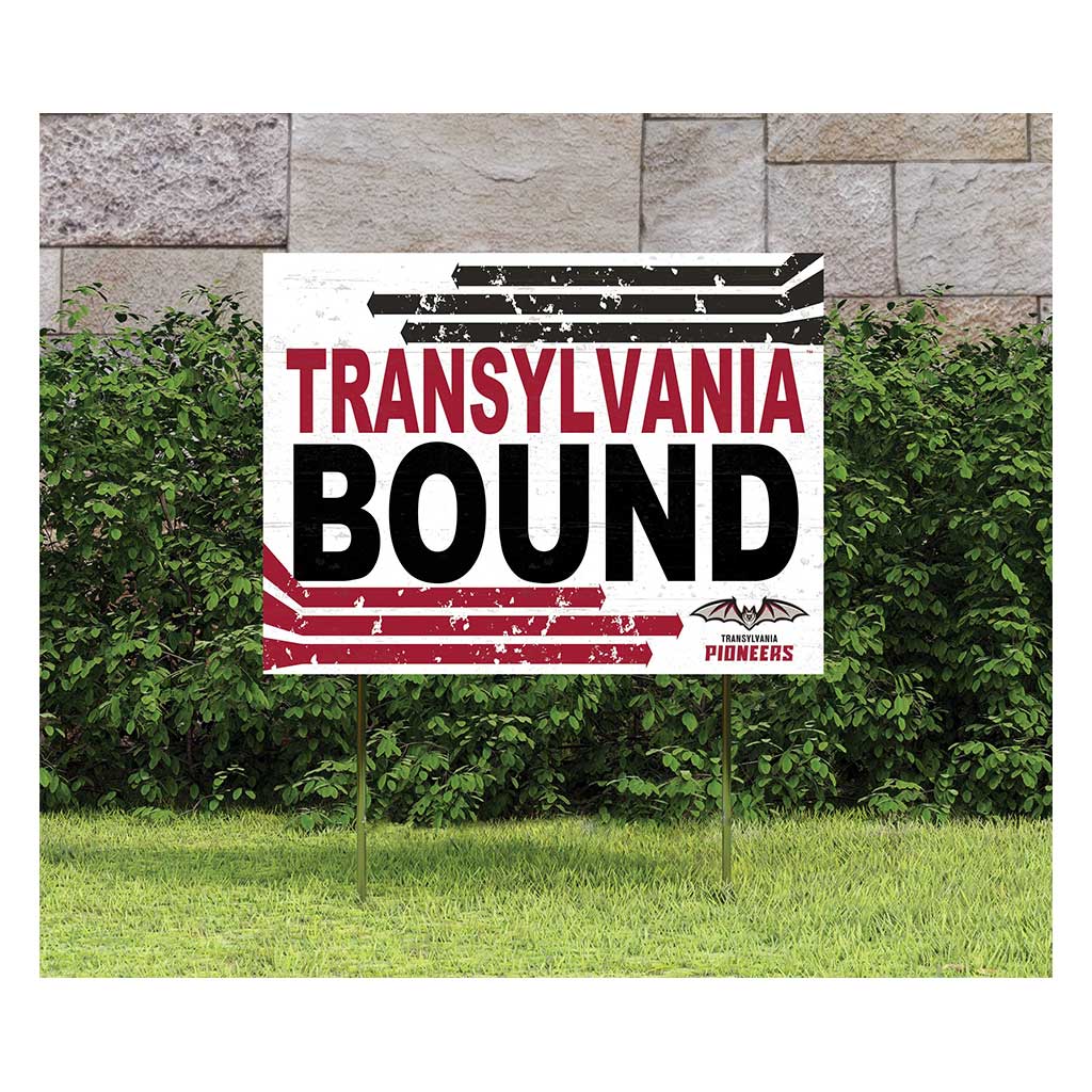 18x24 Lawn Sign Retro School Bound Transylvania Pioneers
