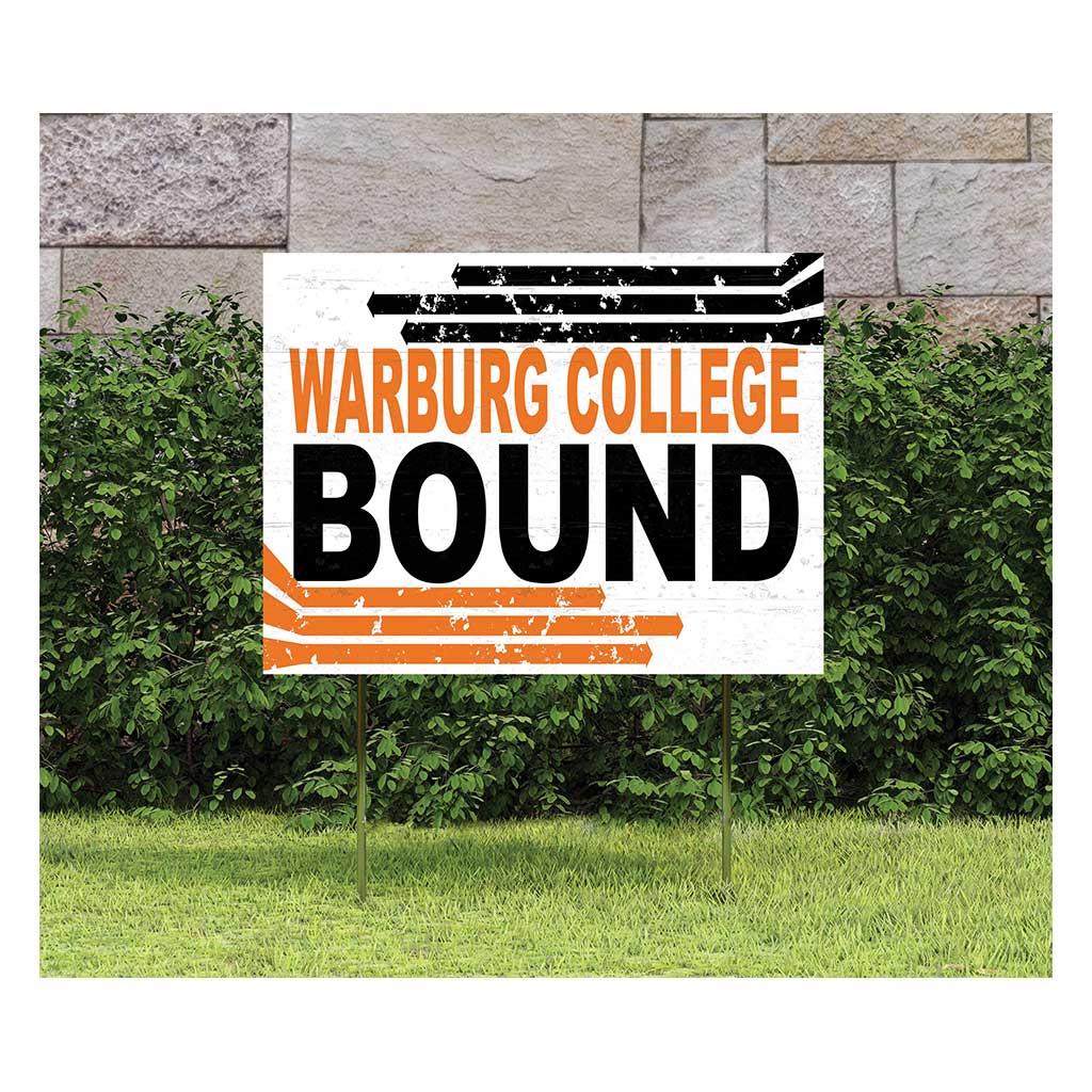 18x24 Lawn Sign Retro School Bound Wartburg College Knights