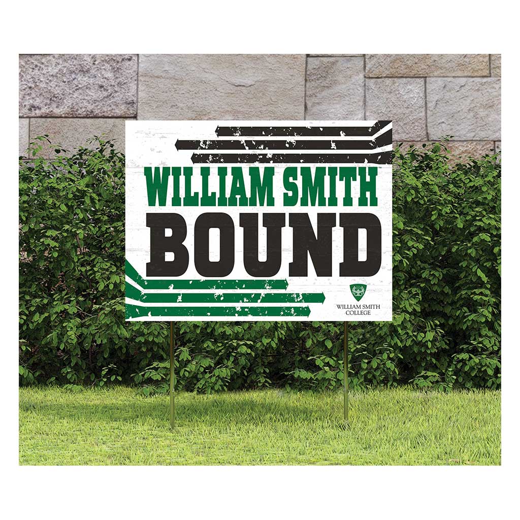 18x24 Lawn Sign Retro School Bound William Smith College
