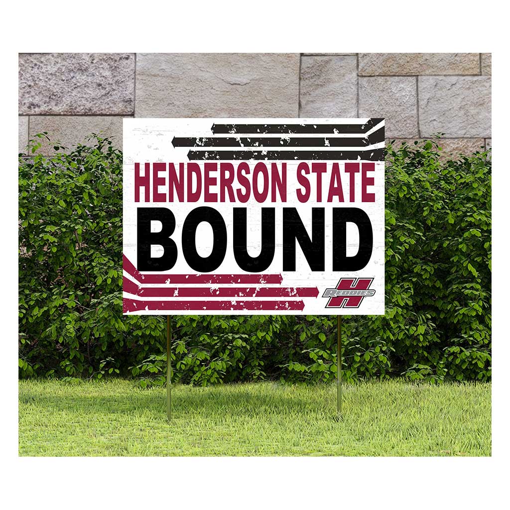 18x24 Lawn Sign Retro School Bound Henderson State University Reddies