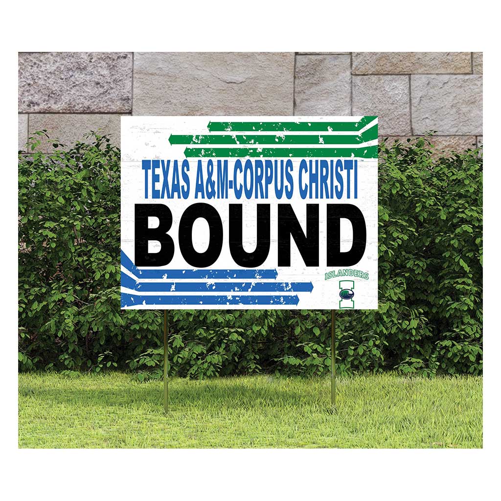 18x24 Lawn Sign Retro School Bound Texas A&M at Corpus Christi Islanders