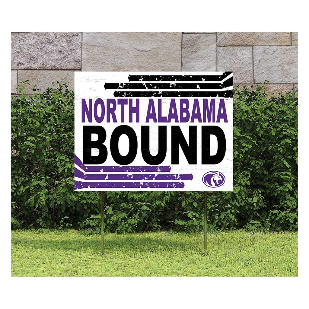 18x24 Lawn Sign Retro School Bound North Alabama Lions