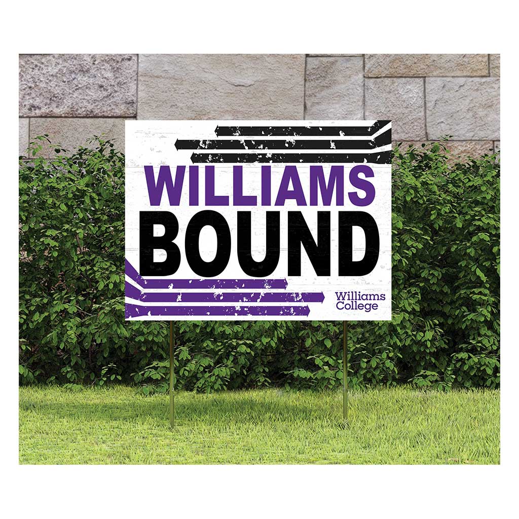 18x24 Lawn Sign Retro School Bound Williams College Ephs