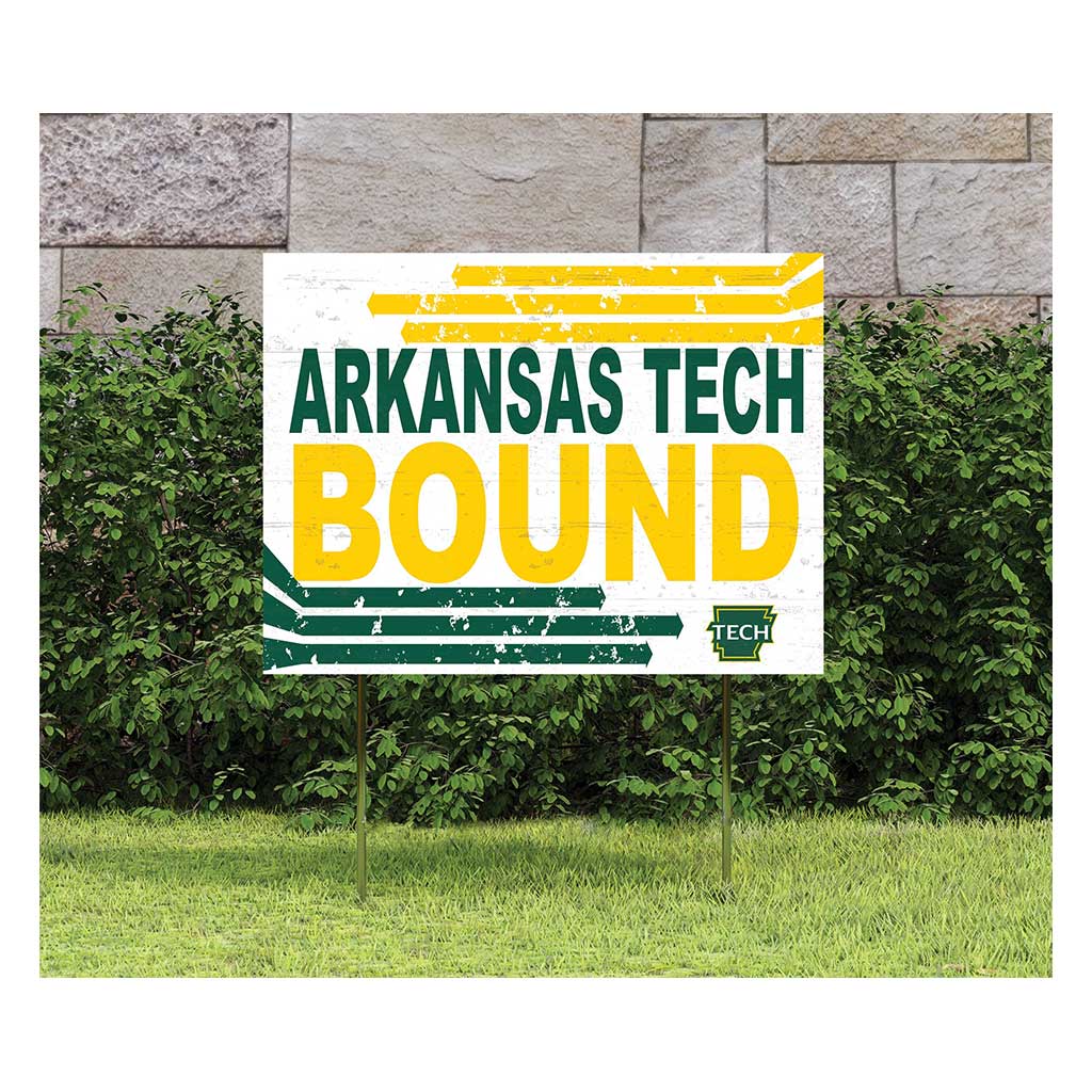 18x24 Lawn Sign Retro School Bound Arkansas Tech WONDER BOYS/GOLDEN SUNS