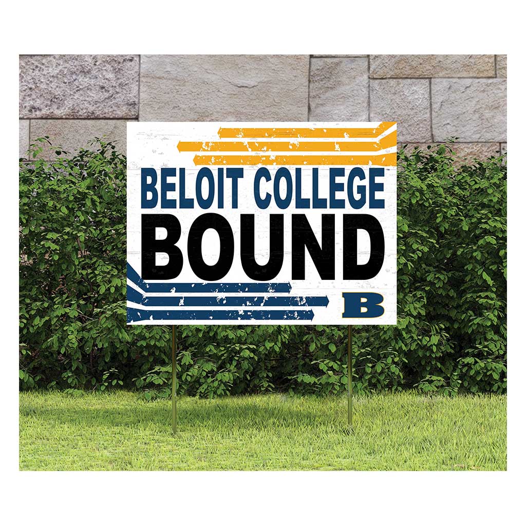 18x24 Lawn Sign Retro School Bound Beloit College Buccaneers