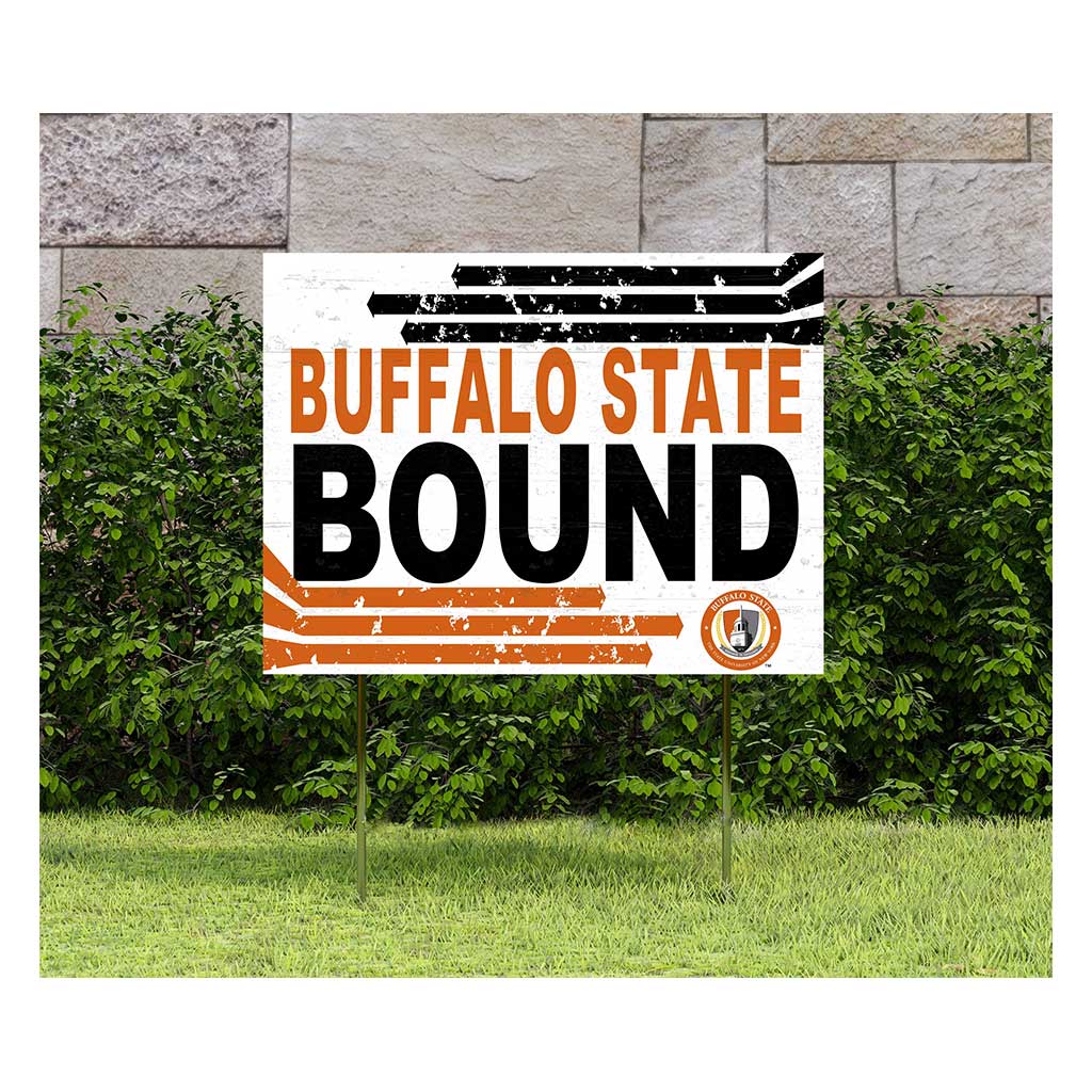 18x24 Lawn Sign Retro School Bound Buffalo State College Bengals