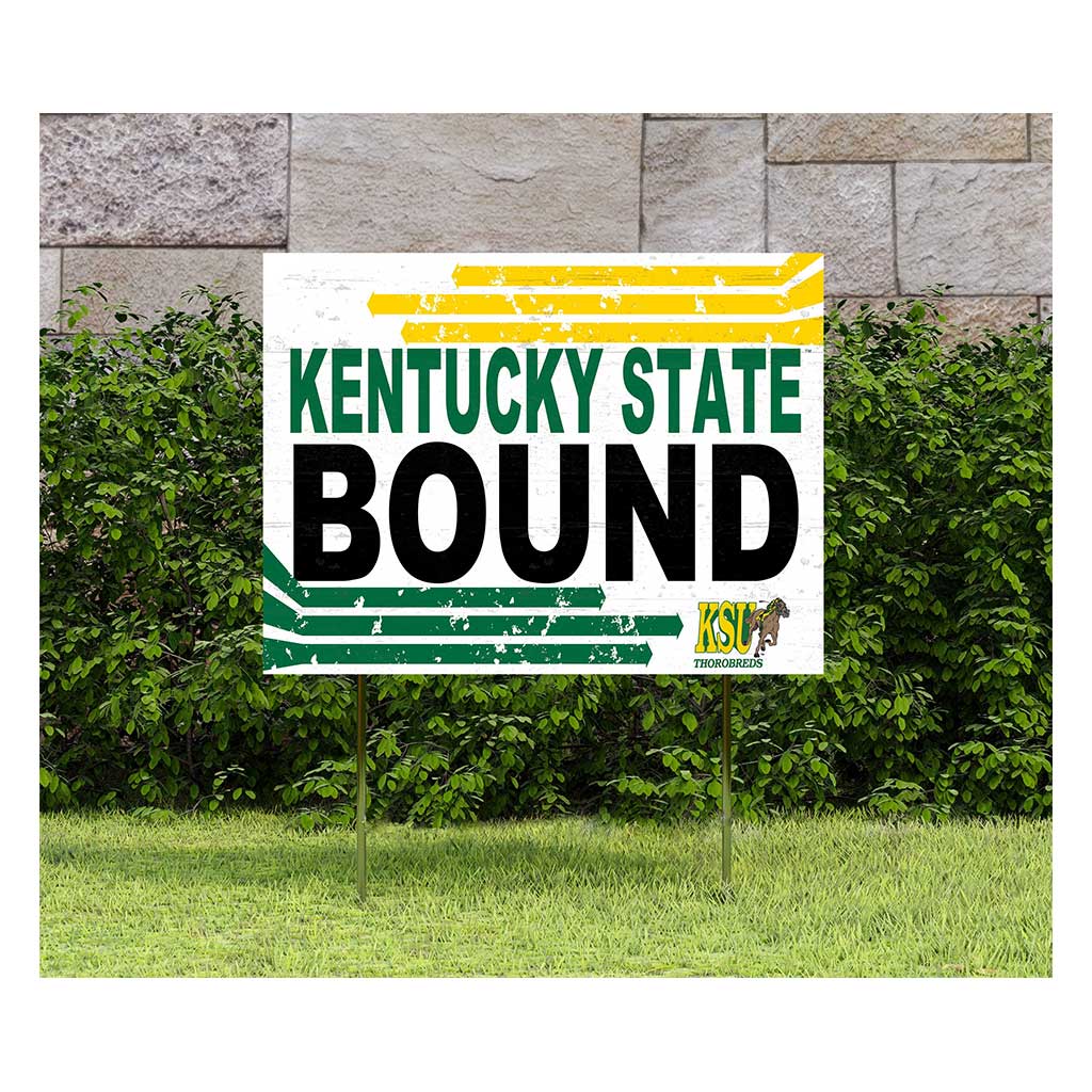 18x24 Lawn Sign Retro School Bound Kentucky State Thorobreds
