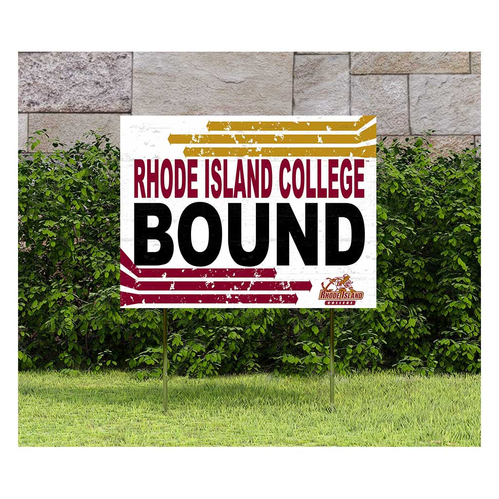 18x24 Lawn Sign Retro School Bound Rhode Island College Anchormen