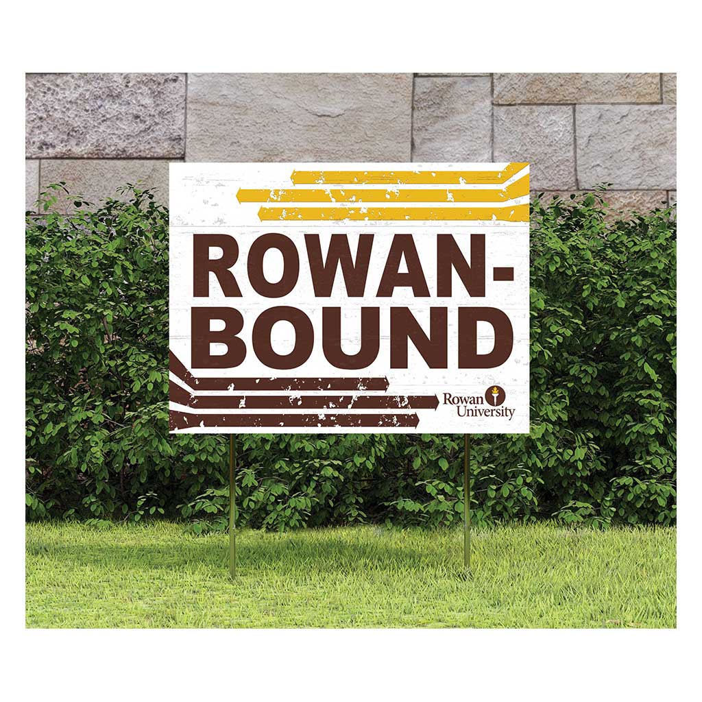18x24 Lawn Sign Retro School Bound Rowan University Profs