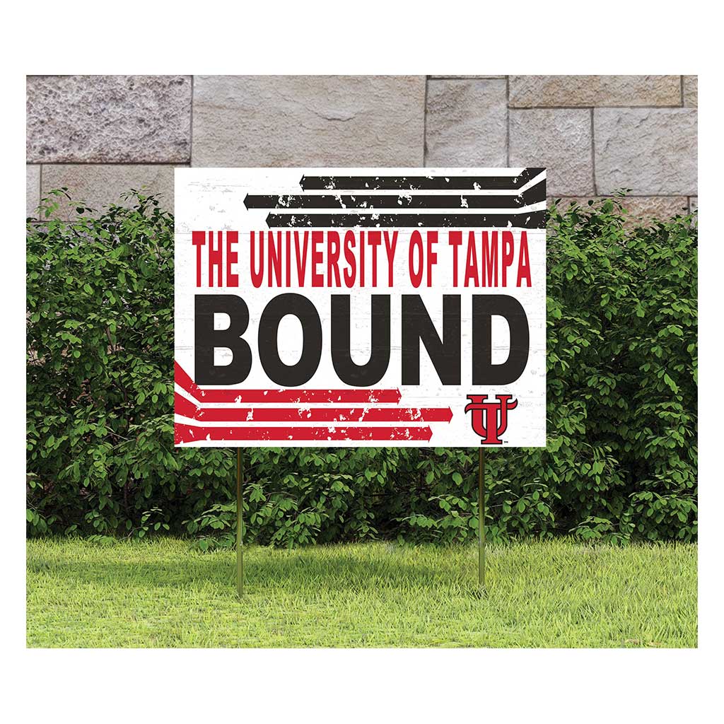 18x24 Lawn Sign Retro School Bound University of Tampa Spartans