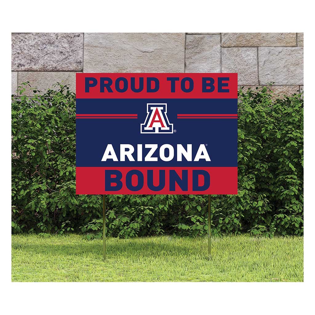 18x24 Lawn Sign Proud to be School Bound Arizona Wildcats