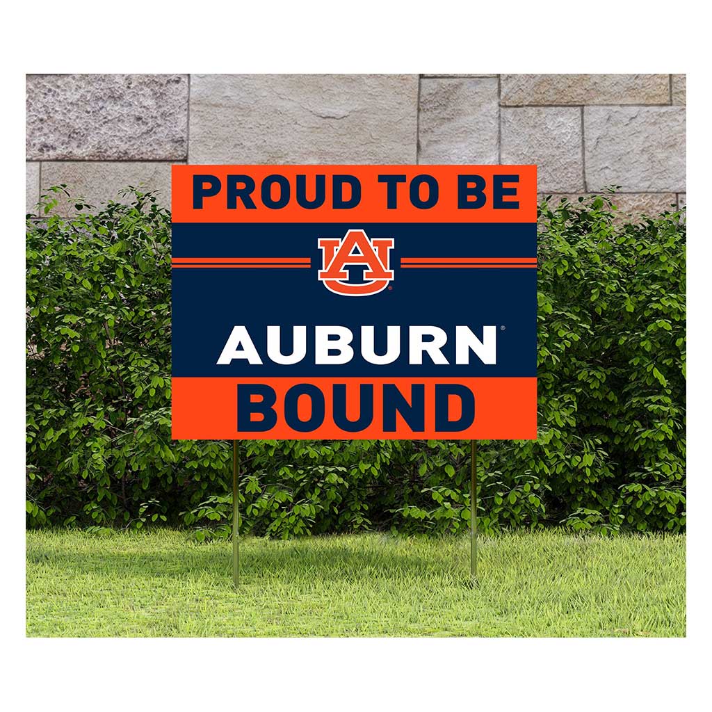 18x24 Lawn Sign Proud to be School Bound Auburn Tigers