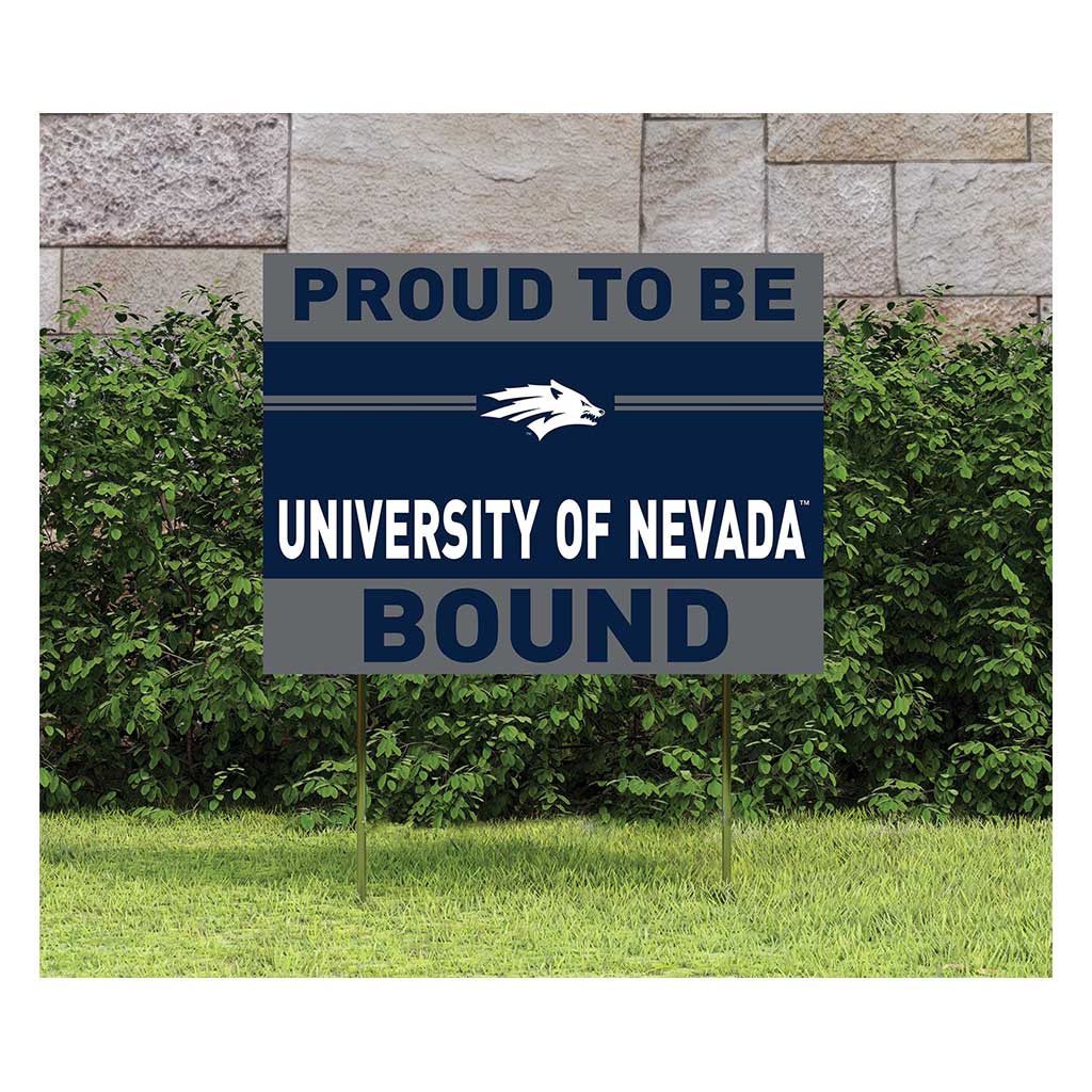 18x24 Lawn Sign Proud to be School Bound Nevada Wolf Pack
