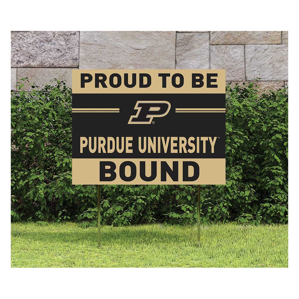 18x24 Lawn Sign Proud to be School Bound Purdue Boilermakers