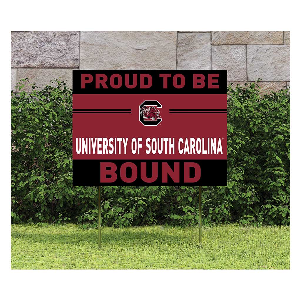 18x24 Lawn Sign Proud to be School Bound South Carolina Gamecocks