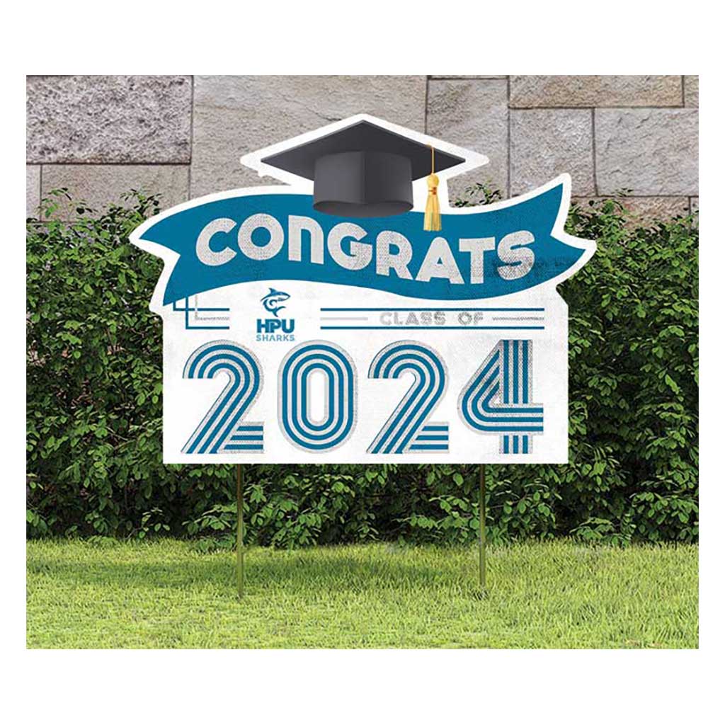 18x24 Congrats Graduation Lawn Sign Hawaii Pacific University Sharks