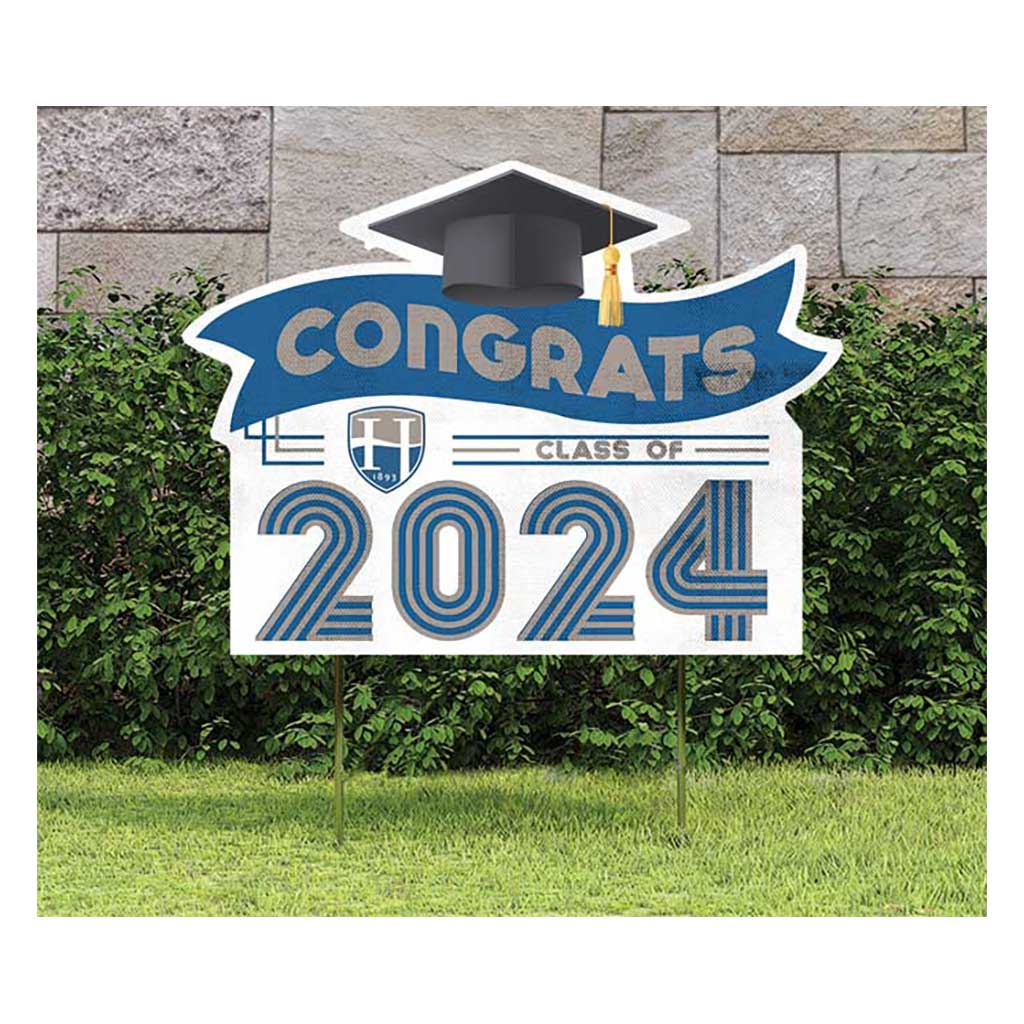 18x24 Congrats Graduation Lawn Sign Hood College Blazers