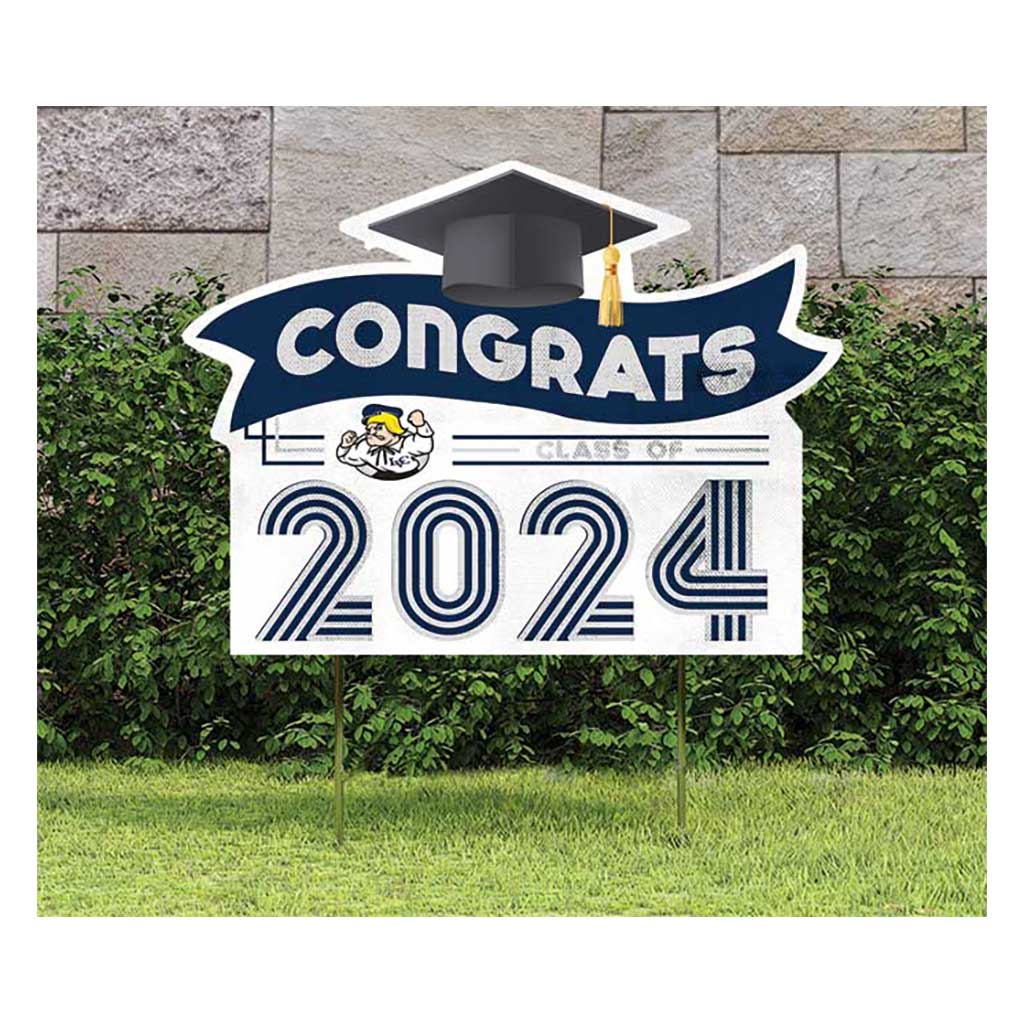 18x24 Congrats Graduation Lawn Sign Lebanon Valley College Dutchmen