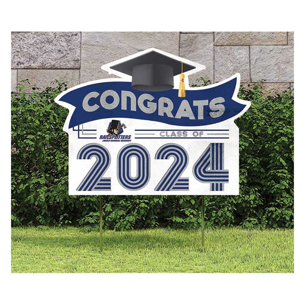 18x24 Congrats Graduation Lawn Sign Lincoln Memorial University Railsplitters