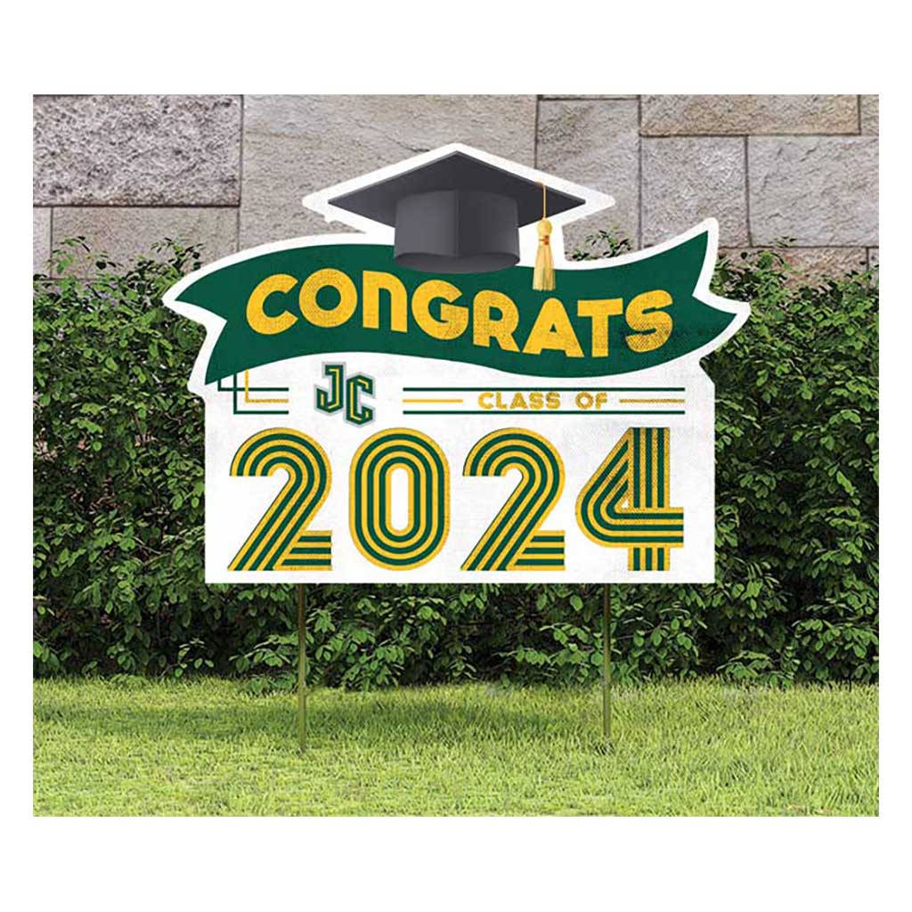 18x24 Congrats Graduation Lawn Sign New Jersey City University Gothic Knights