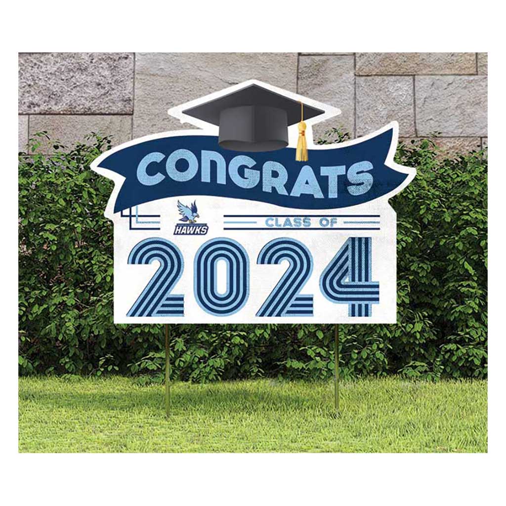 18x24 Congrats Graduation Lawn Sign Roger Williams University Hawks