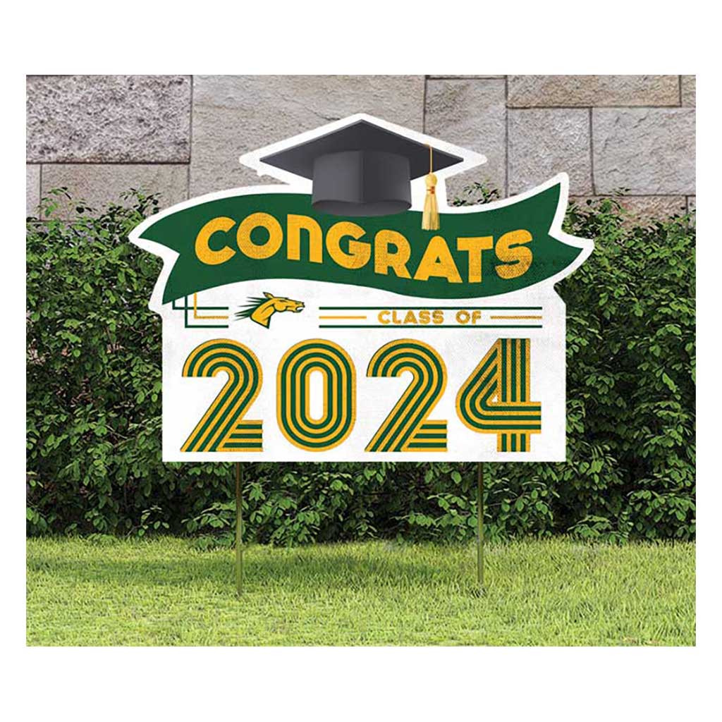 18x24 Congrats Graduation Lawn Sign SUNY Delhi Broncos