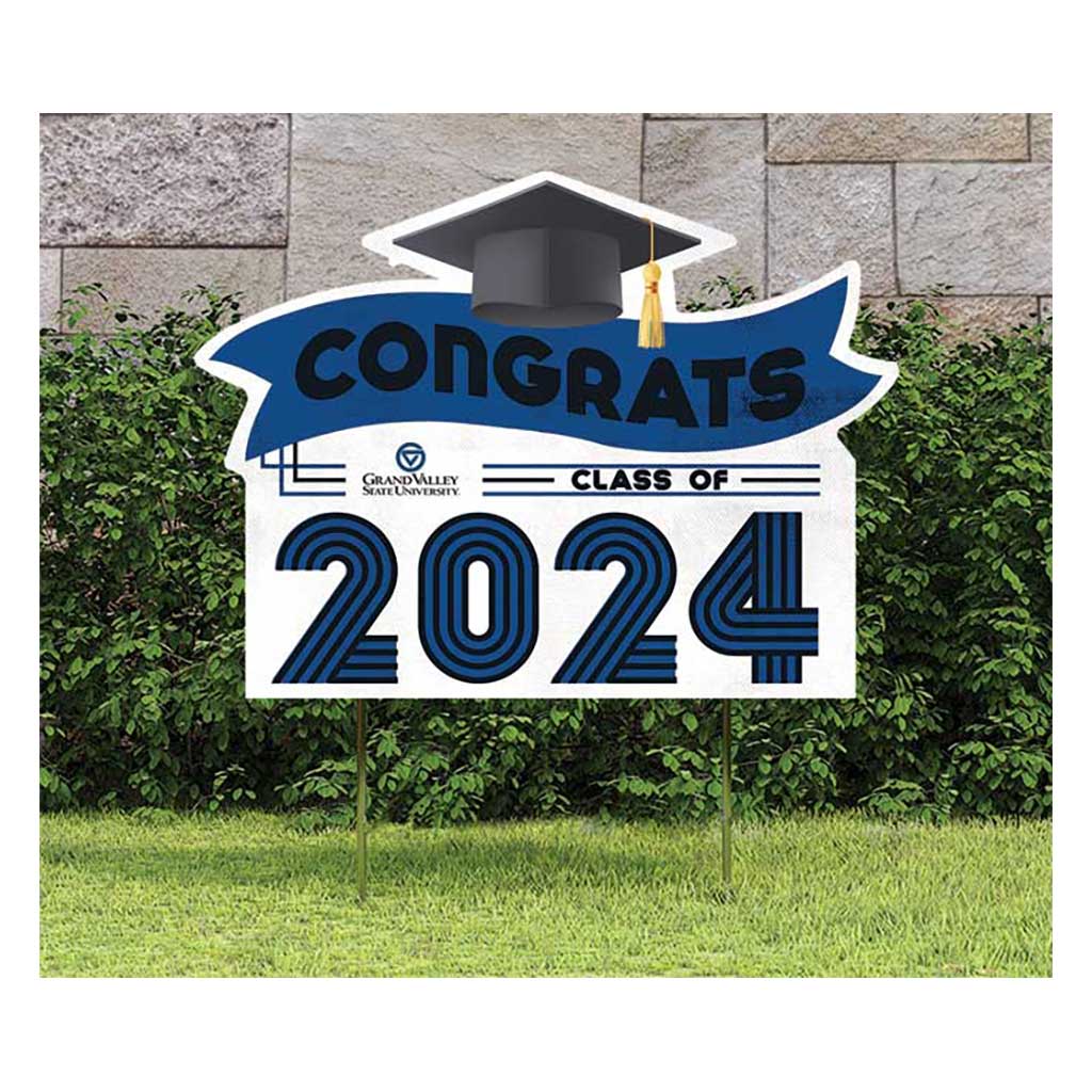 18x24 Congrats Graduation Lawn Sign Grand Valley State Lakers