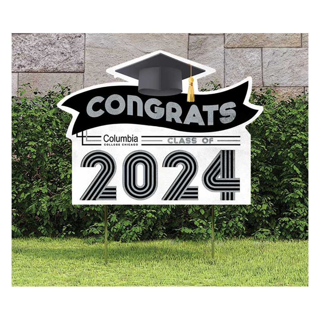 18x24 Congrats Graduation Lawn Sign Columbia College Chicago Renegades