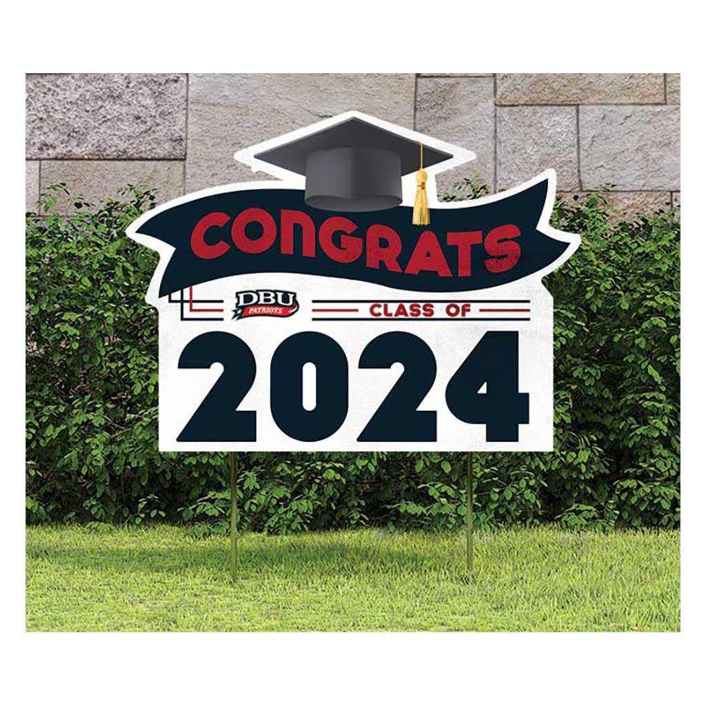18x24 Congrats Graduation Lawn Sign Dallas Baptist University Patroits