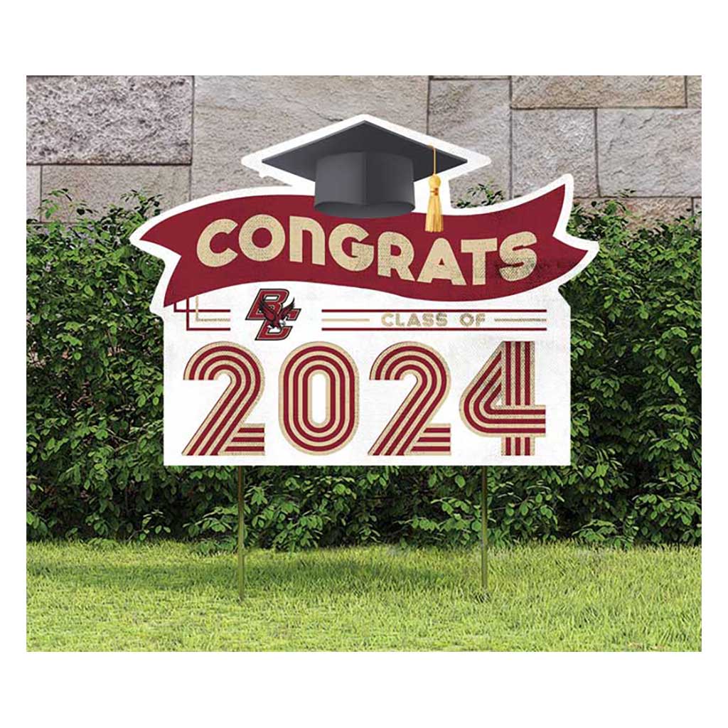 18x24 Congrats Graduation Lawn Sign Boston College Eagles