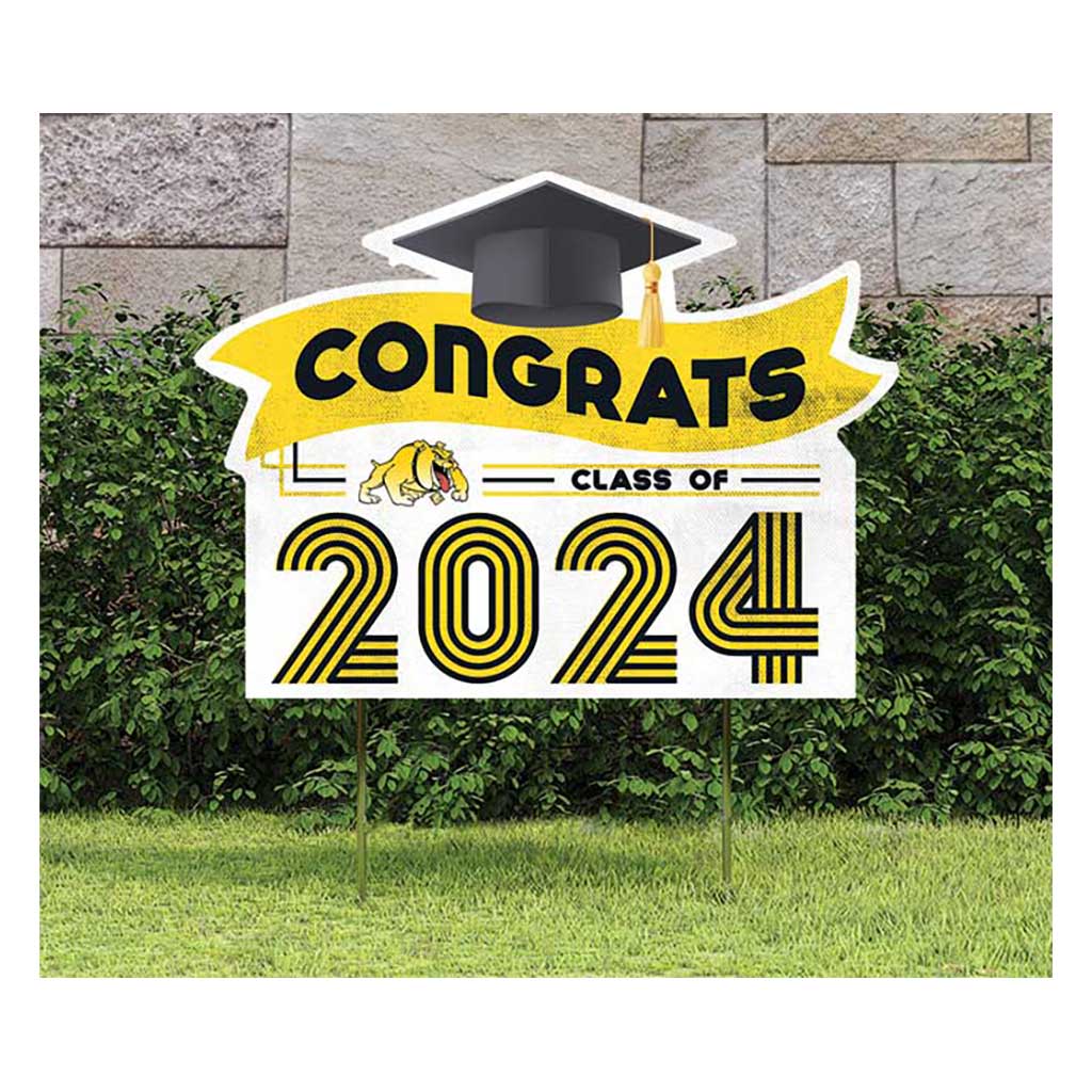 18x24 Congrats Graduation Lawn Sign Bowie State Bulldogs