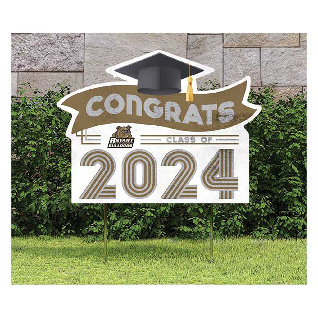 18x24 Congrats Graduation Lawn Sign Bryant Bulldogs