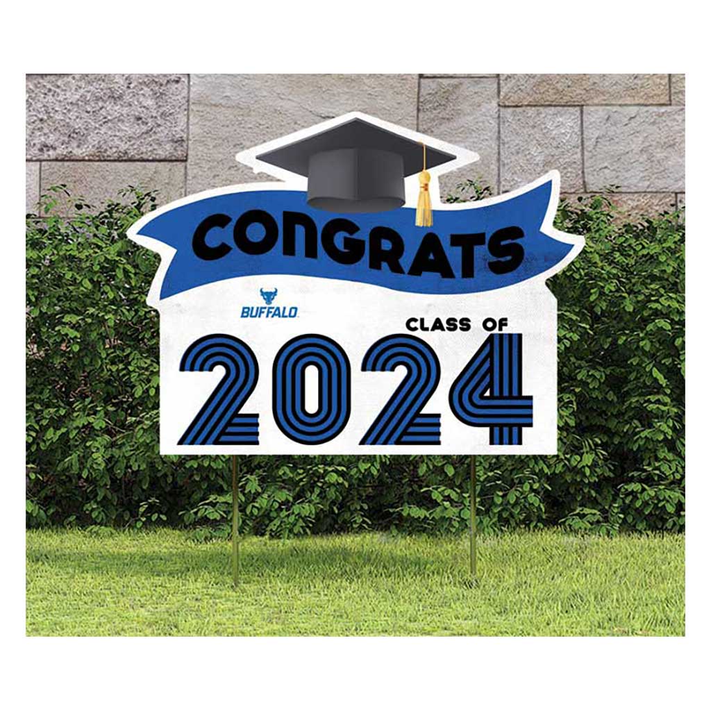 18x24 Congrats Graduation Lawn Sign University at Buffalo Bulls