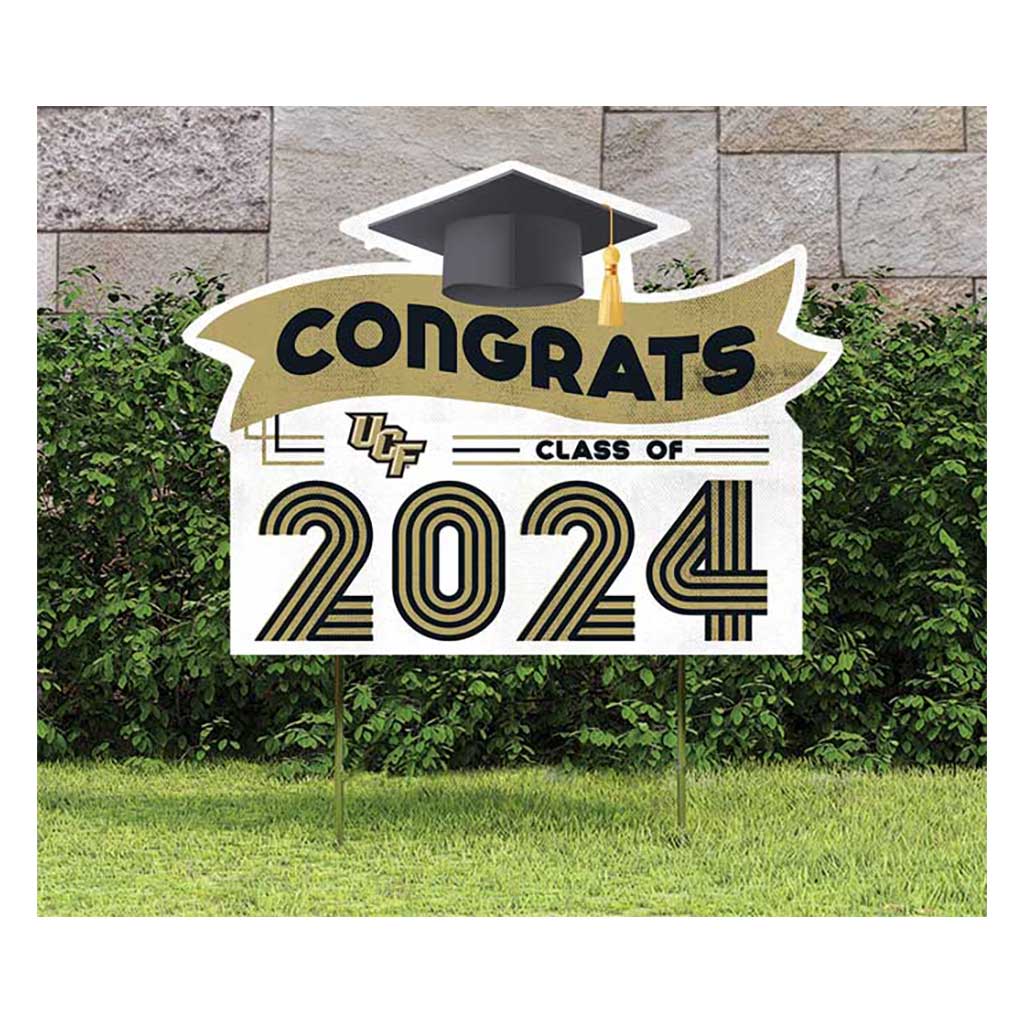 18x24 Congrats Graduation Lawn Sign Central Florida Knights