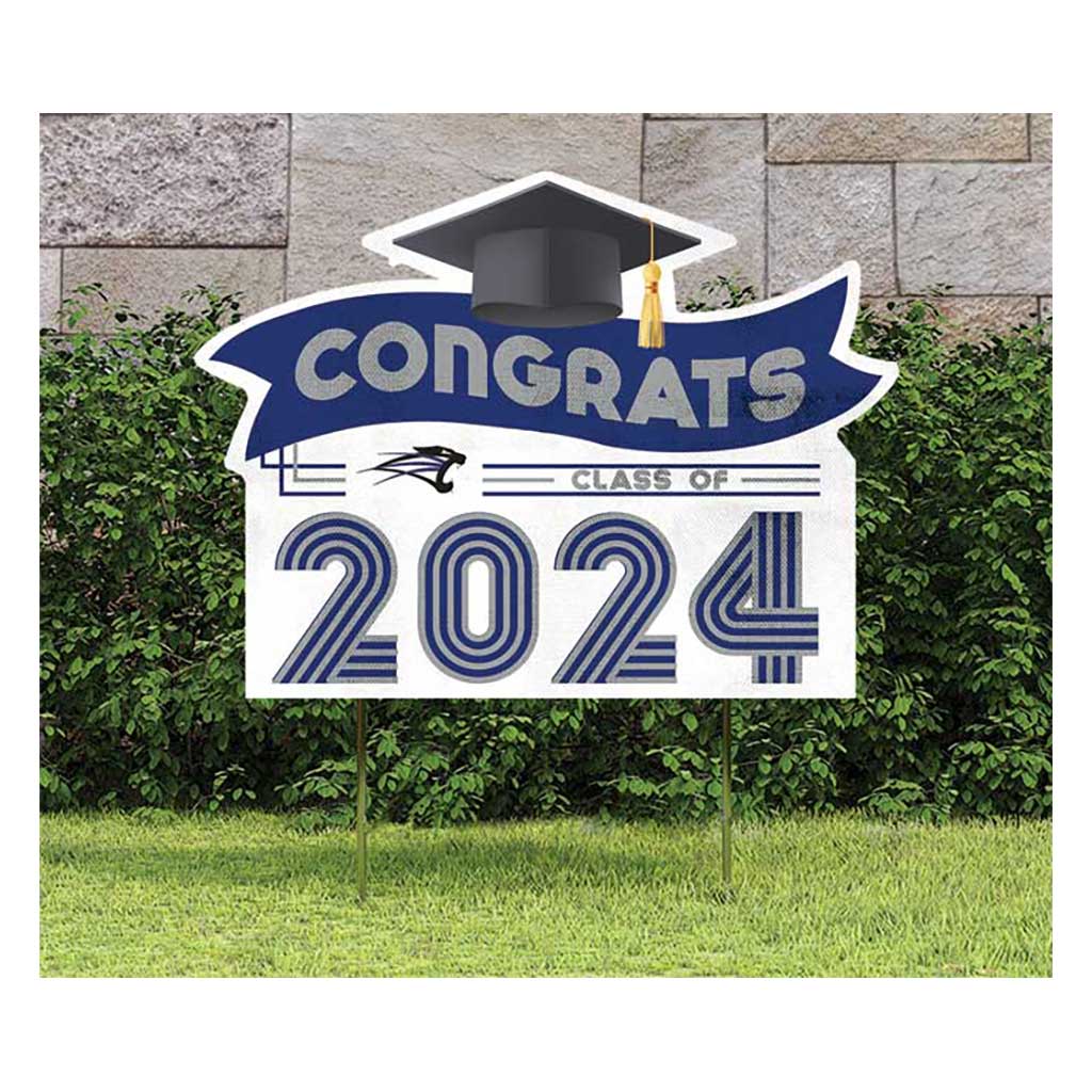18x24 Congrats Graduation Lawn Sign University of Saint Francis Cougars