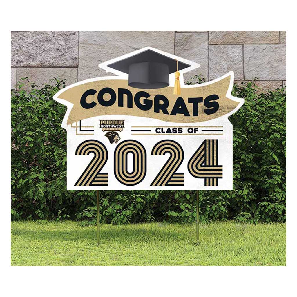 18x24 Congrats Graduation Lawn Sign Purdue University Northwest Pride