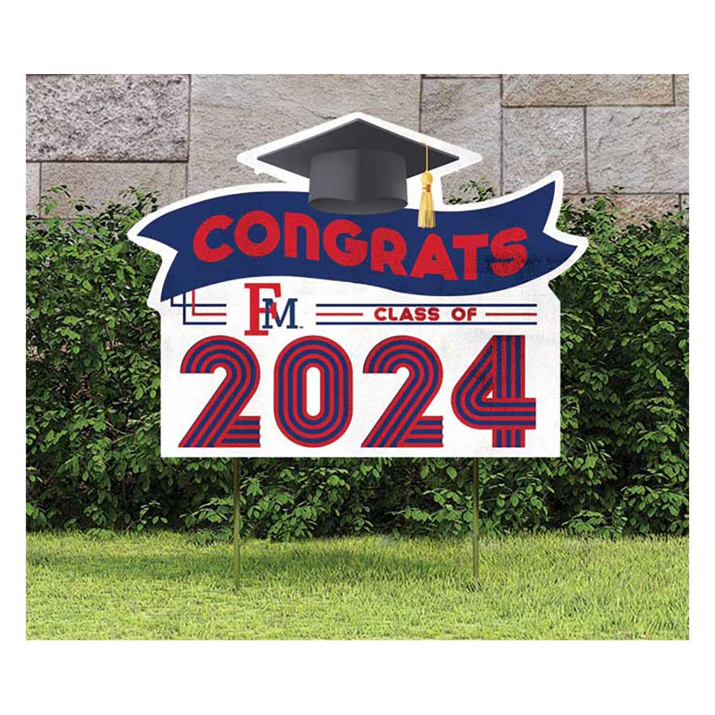 18x24 Congrats Graduation Lawn Sign Francis Marion Patriots