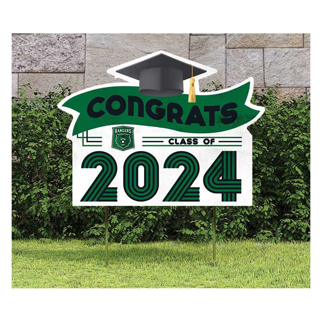 18x24 Congrats Graduation Lawn Sign University of Wisconsin Parkside Rangers
