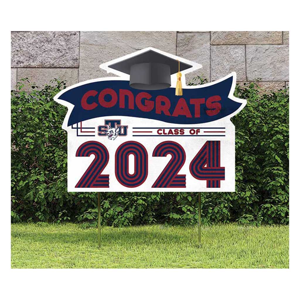 18x24 Congrats Graduation Lawn Sign St. Thomas University Bobcats