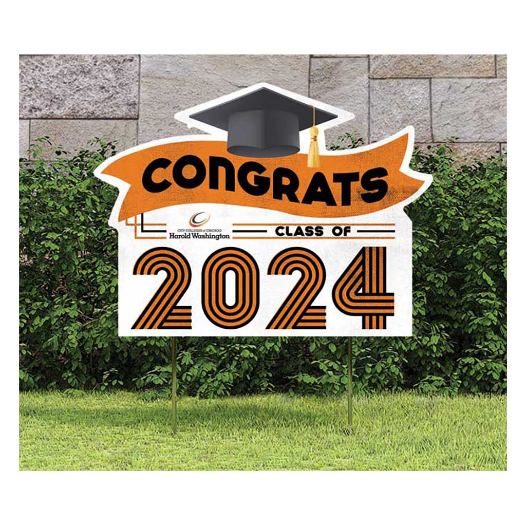 18x24 Congrats Graduation Lawn Sign Harold Washington College Phoenix