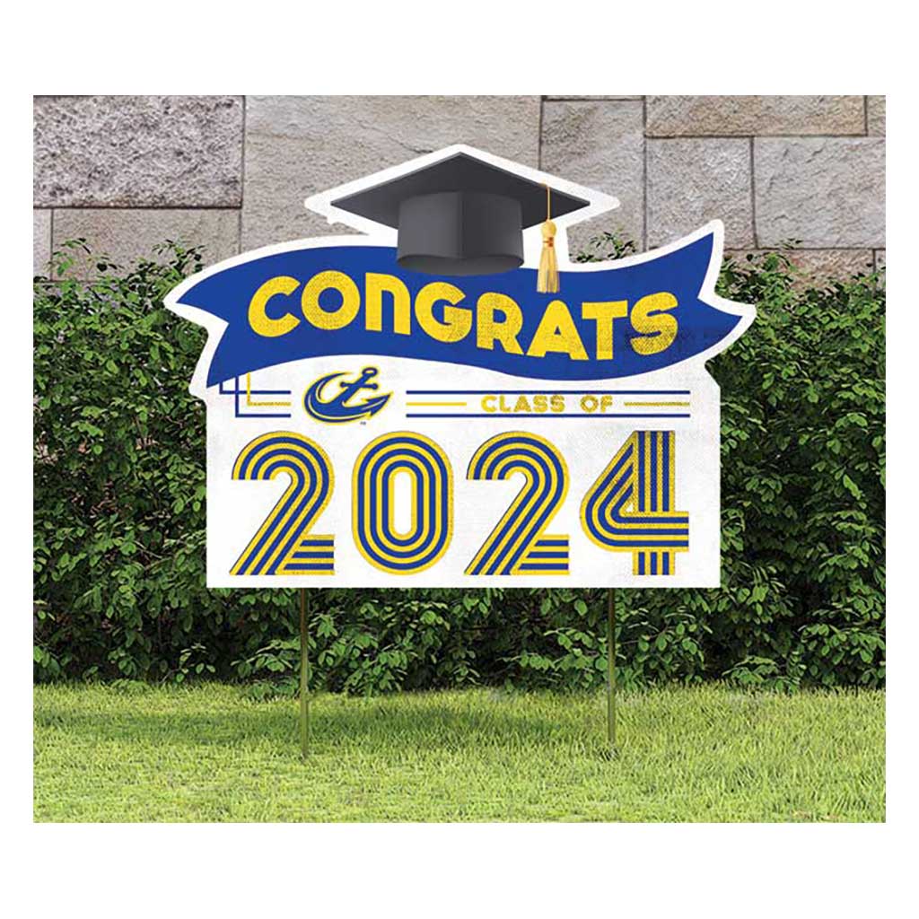 18x24 Congrats Graduation Lawn Sign Maine Maritime Academy Mariners