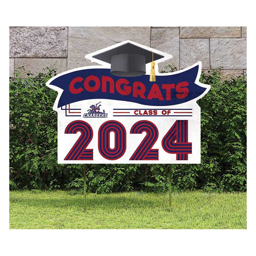 18x24 Congrats Graduation Lawn Sign Carl Sandburg College Chargers