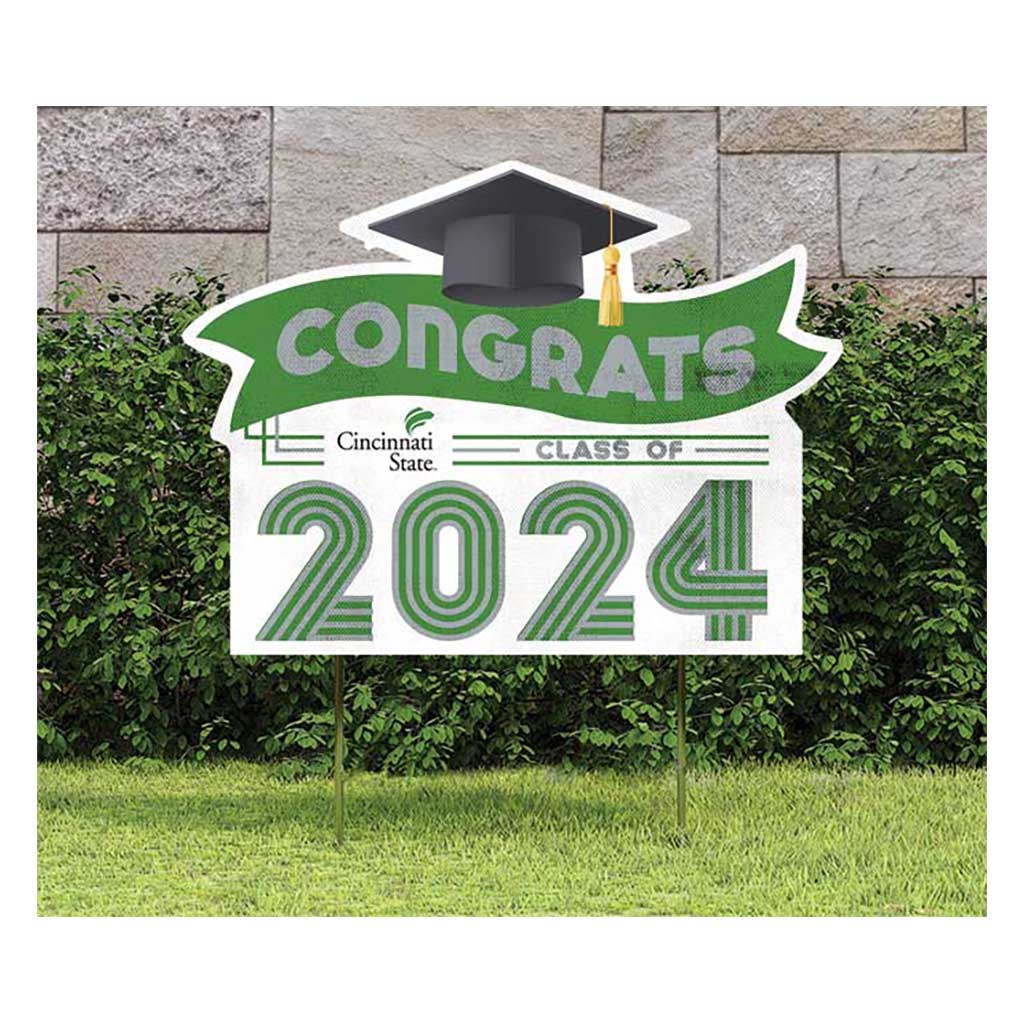 18x24 Congrats Graduation Lawn Sign Cincinnati State