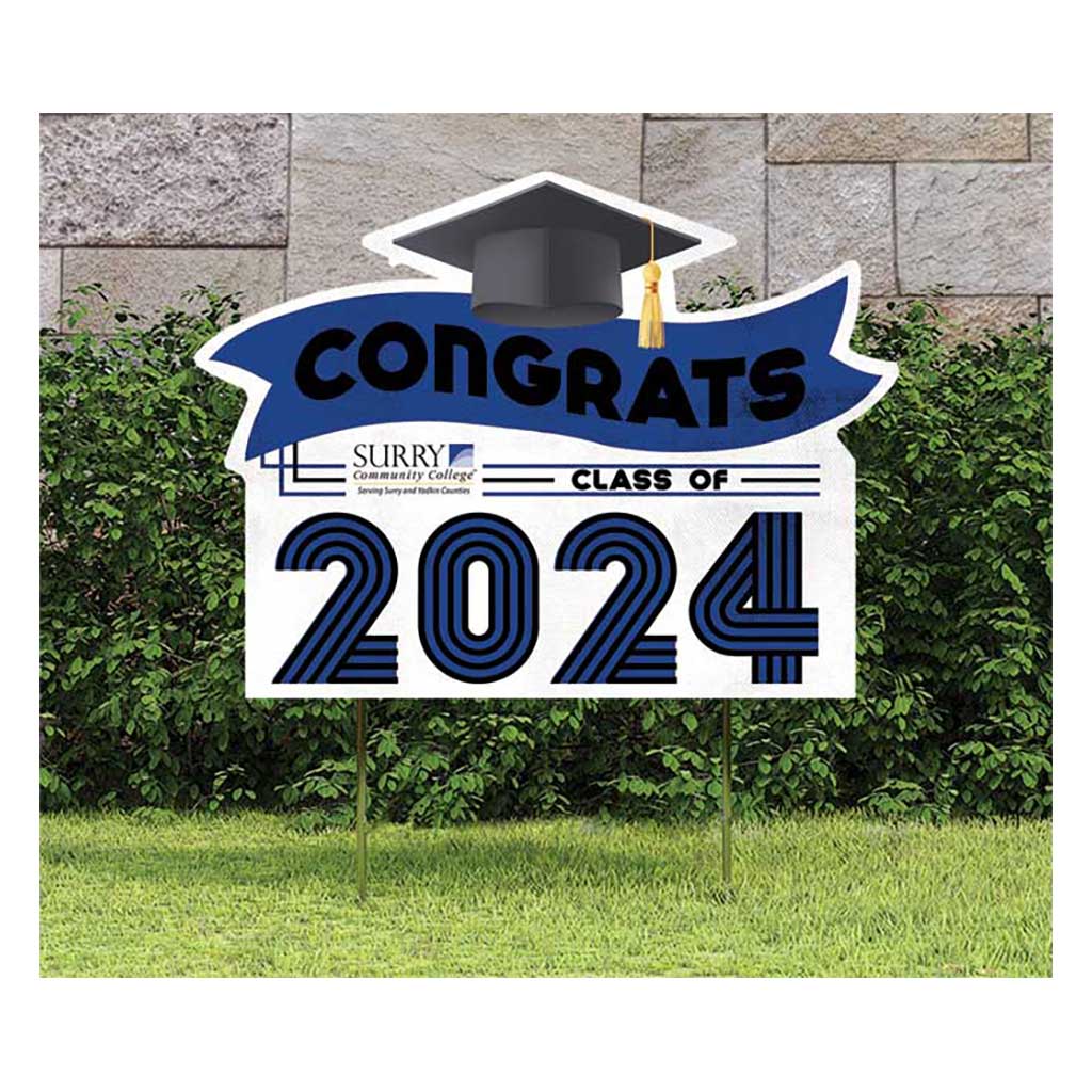 18x24 Congrats Graduation Lawn Sign Surry Community College Knights